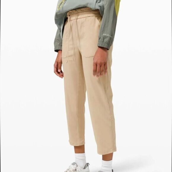 Lululemon Beyond the Studio Cropped Pants Trench Tan / 12 - Picture 3 of 7